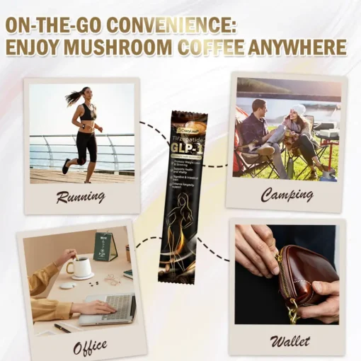 CrazyLeaf® GLP-1 & NAD Herbal Mushroom Instant Coffee