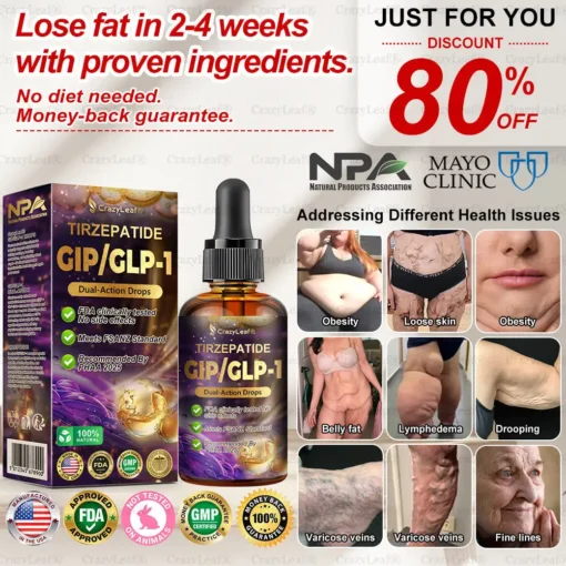 CrazyLeaf® Tirzepatide GIP/GLP-1 Drops