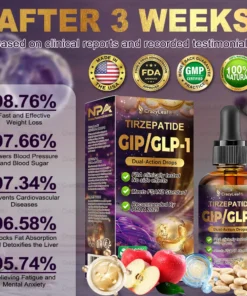 CrazyLeaf® Tirzepatide GIP/GLP-1 Dual-Action Slimming & Health Boost Drops