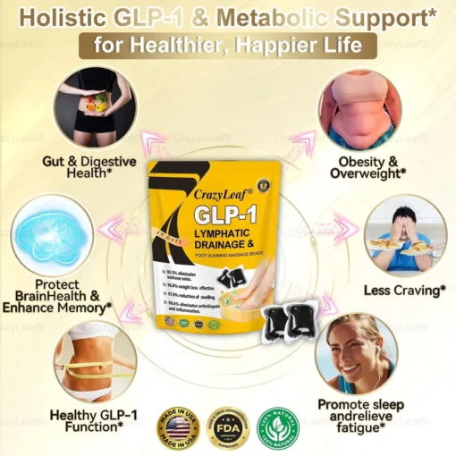 CrazyLeaf® METAROLIDE GLP-1 Herbal Foot Beads