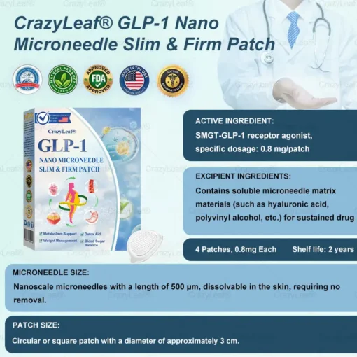 CrazyLeaf® Sculpting Microneedle Patch
